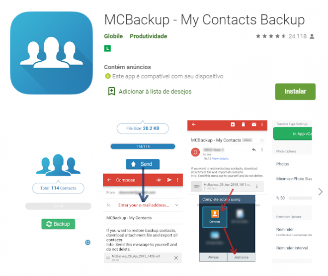 As melhores opções de aplicativos para salvar contatos e fazer backup - 4