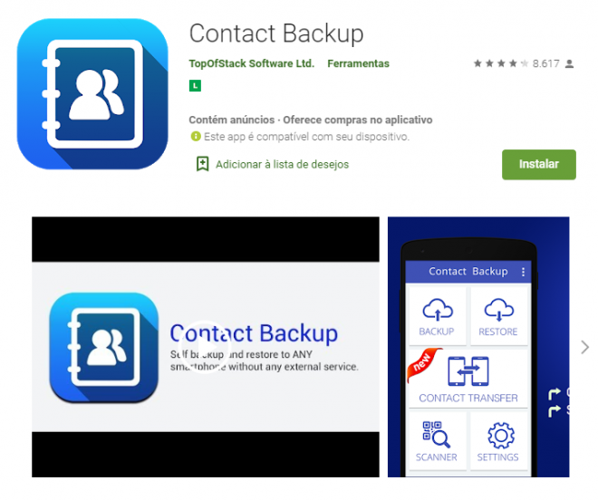 As melhores opções de aplicativos para salvar contatos e fazer backup - 5