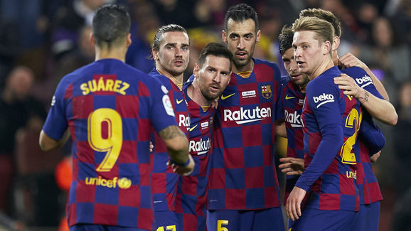 Lionel Messi,Philippe Coutinho,Luis Suarez,Sergio Busquets,Frenkie de Jong