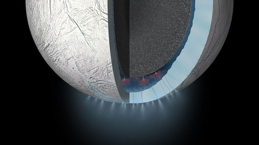 Cientistas explicam as listras de Encélado, lua congelada de Saturno - 2