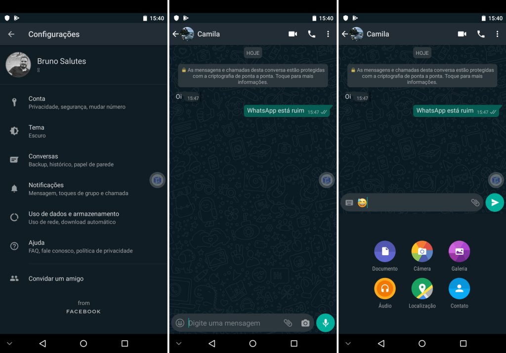 Como forçar o tema escuro oficial do WhatsApp para Android - 10