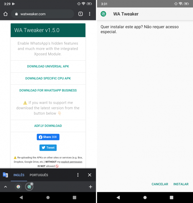 Como forçar o tema escuro oficial do WhatsApp para Android - 4