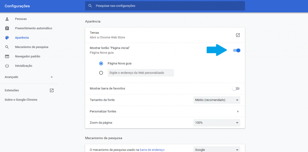 Como personalizar a home do Google Chrome com temas e extensões - 6