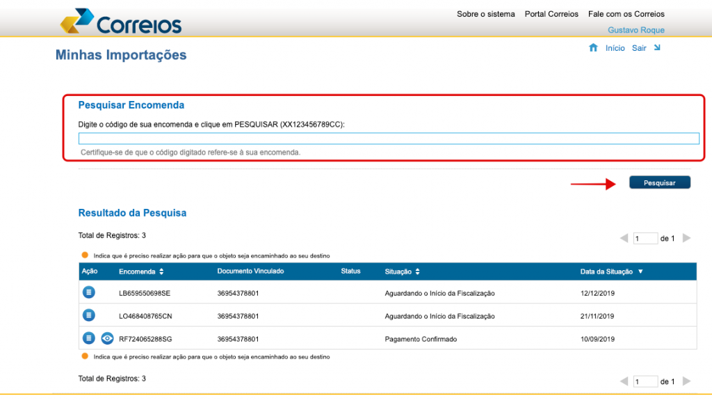 Como preencher o formulário de compras internacionais dos Correios com CPF - 8