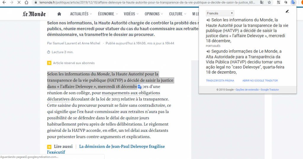 Conheça a extensão do Google Tradutor para o Chrome - 7