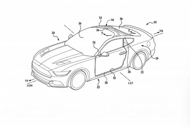 Ford registra patente de para-brisa que chega até a metade do teto - 2