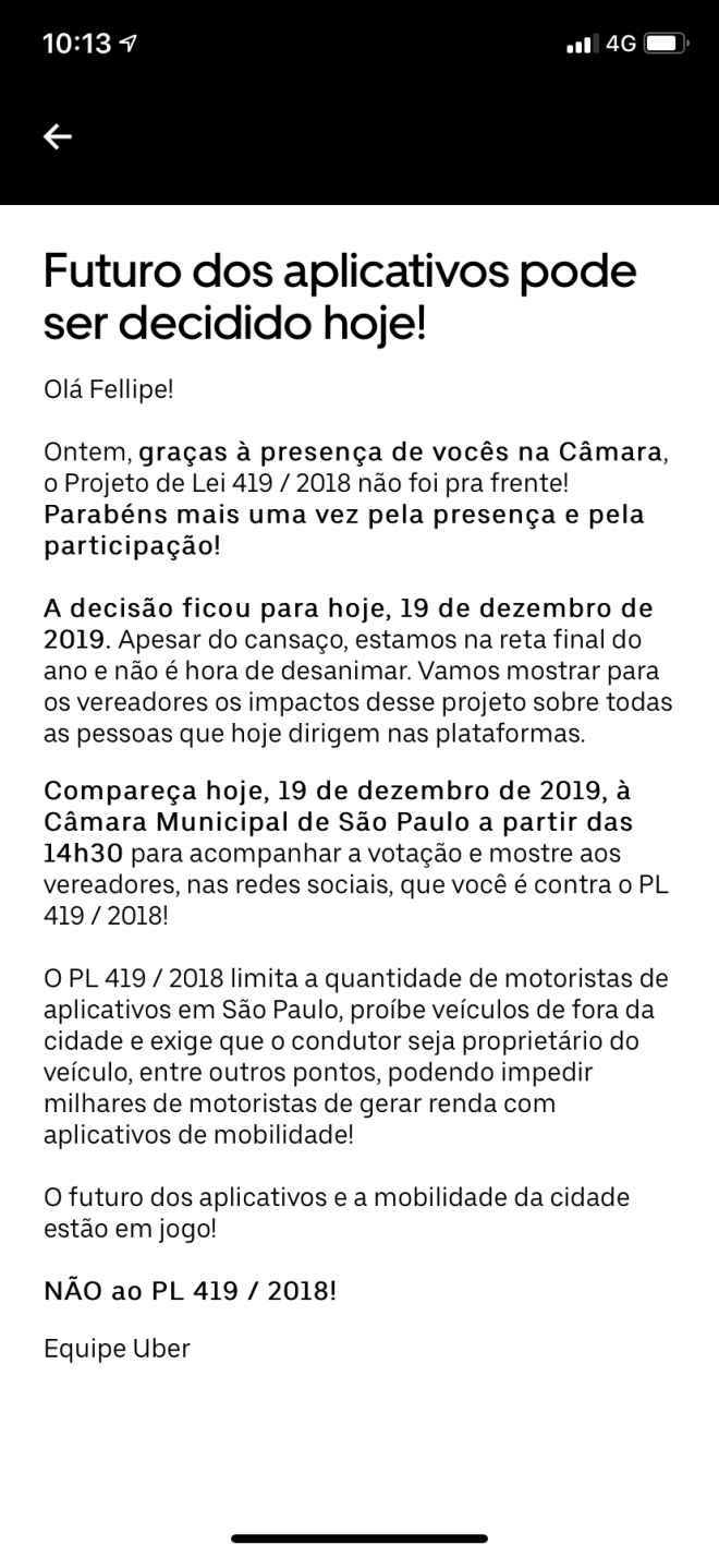 Saiba tudo sobre a lei que pode restringir a atuação da Uber e 99 em São Paulo - 3