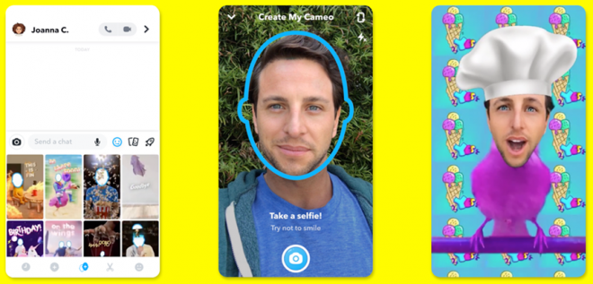 Snapchat apresenta recurso Cameos para inserir seu rosto em vídeos divertidos - 2