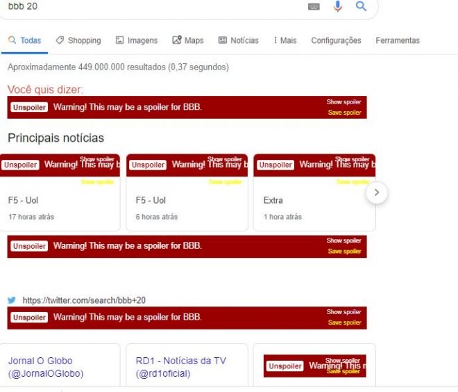 Como bloquear qualquer menção ao Big Brother Brasil na internet - 11