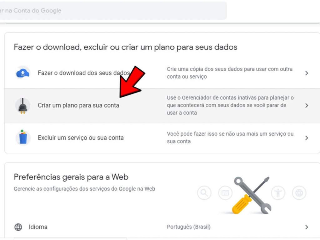 Como excluir a conta Google de quem morreu - 3