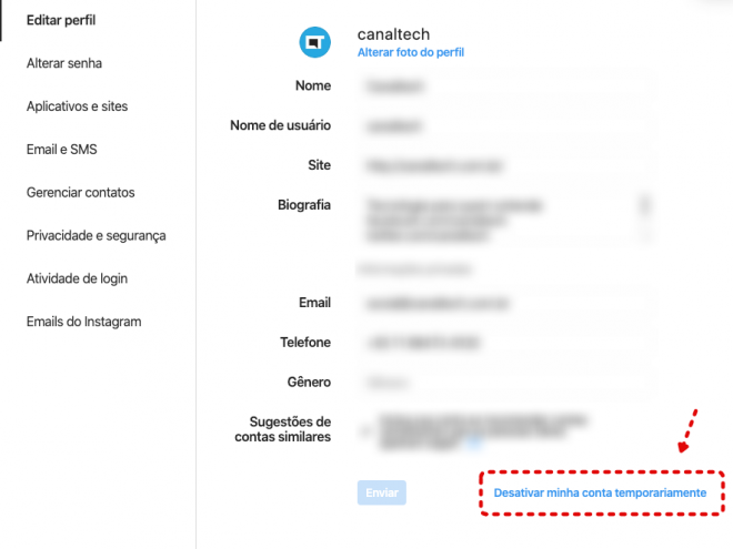 Como excluir conta no Instagram - 3