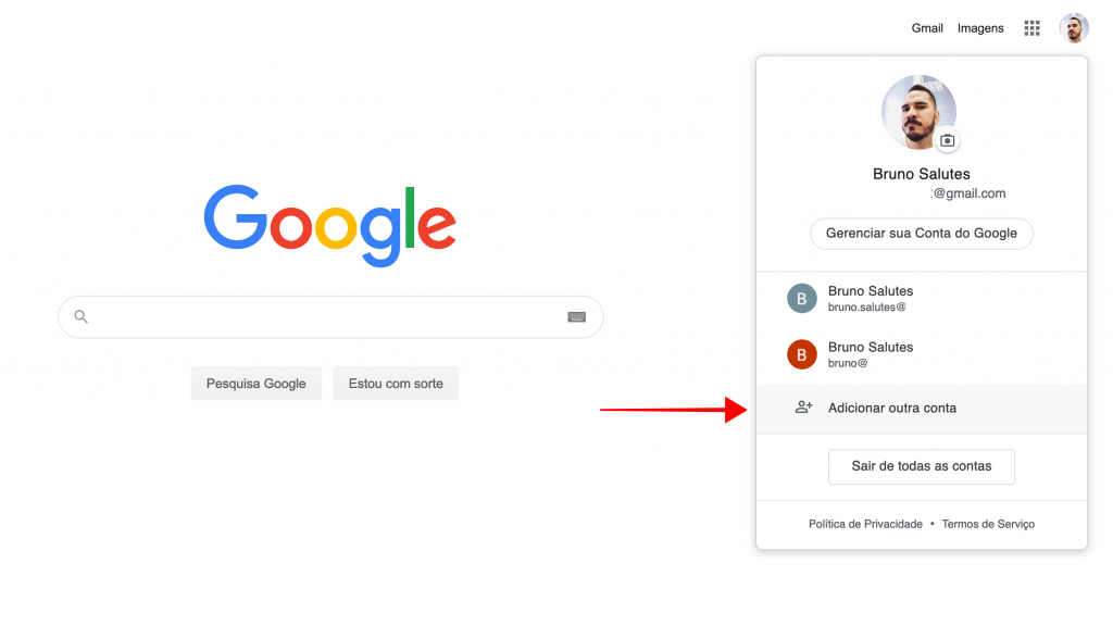 Como fazer login em mais de uma conta no Gmail - 4