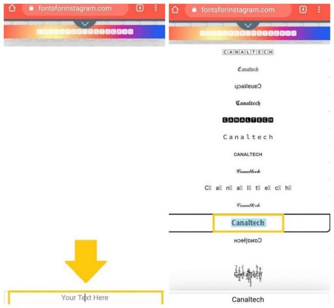 Como mudar a fonte do Instagram: publicações, Stories e perfil - 2