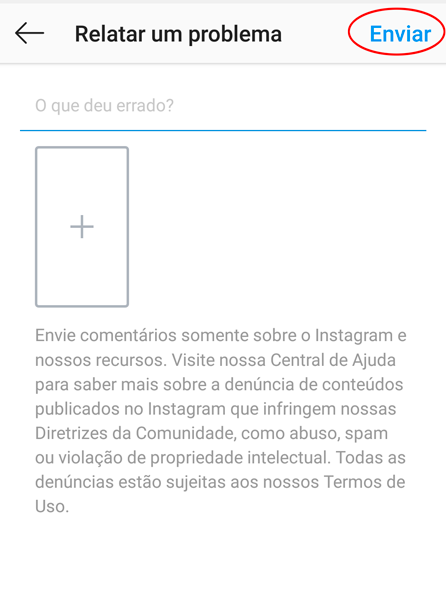 Como relatar um problema no Instagram - 10