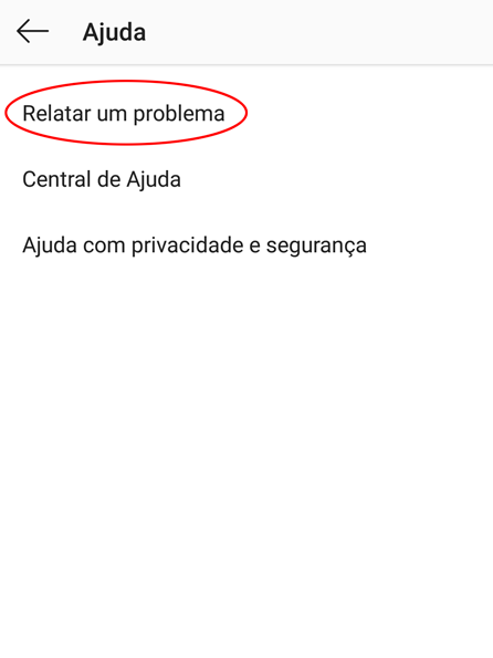 Como relatar um problema no Instagram - 6