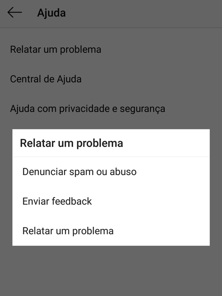 Como relatar um problema no Instagram - 7