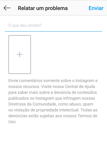 Como relatar um problema no Instagram - 8