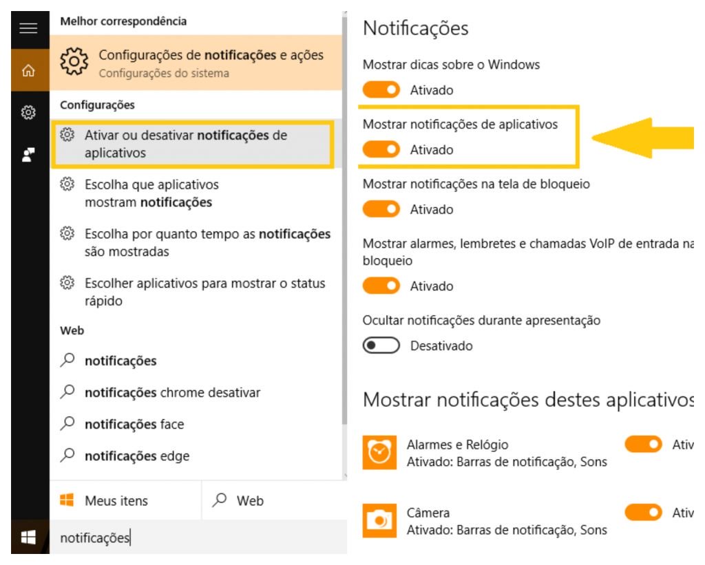 Como remover a notificação 