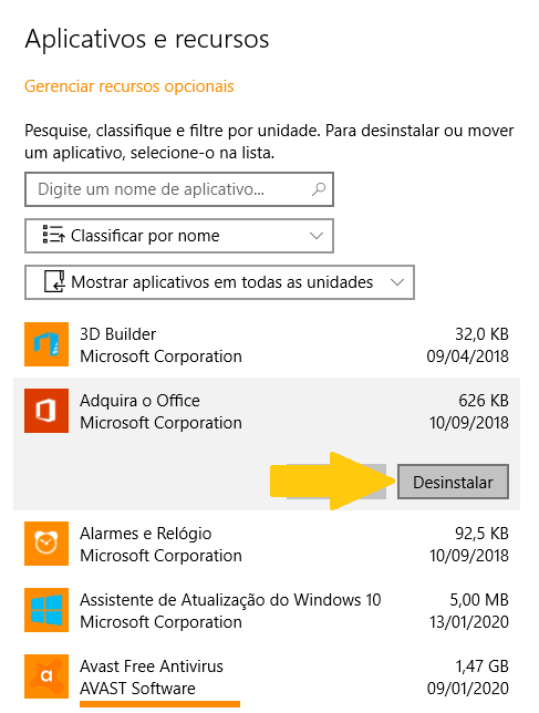 Como remover a notificação 