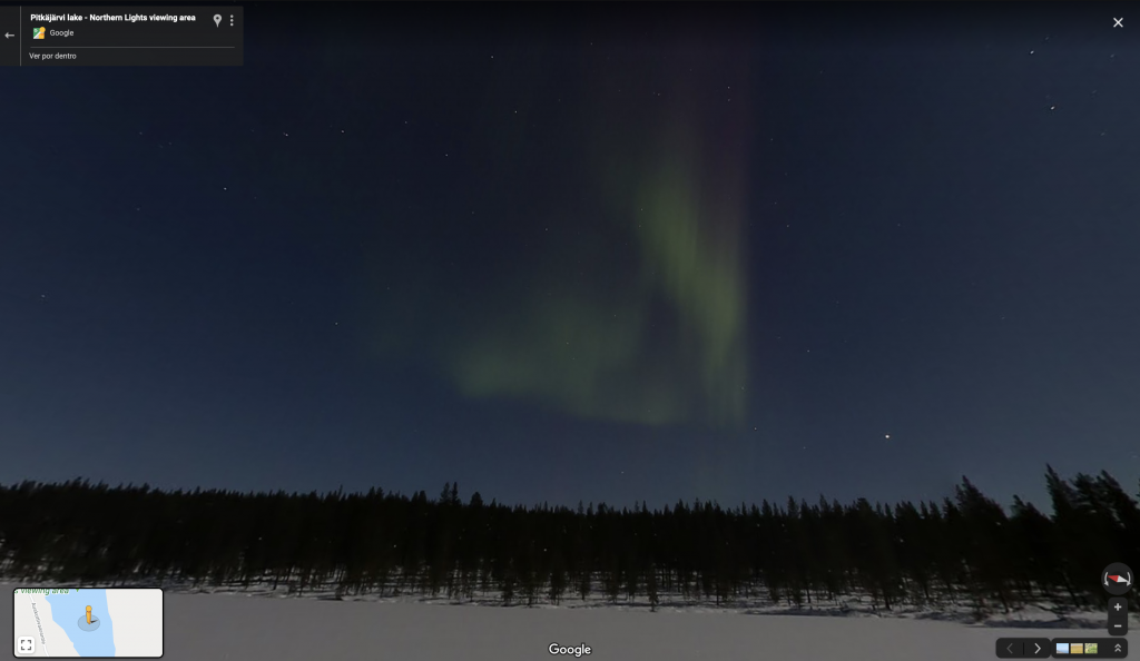 Como ver a aurora boreal pelo Google Maps - 3