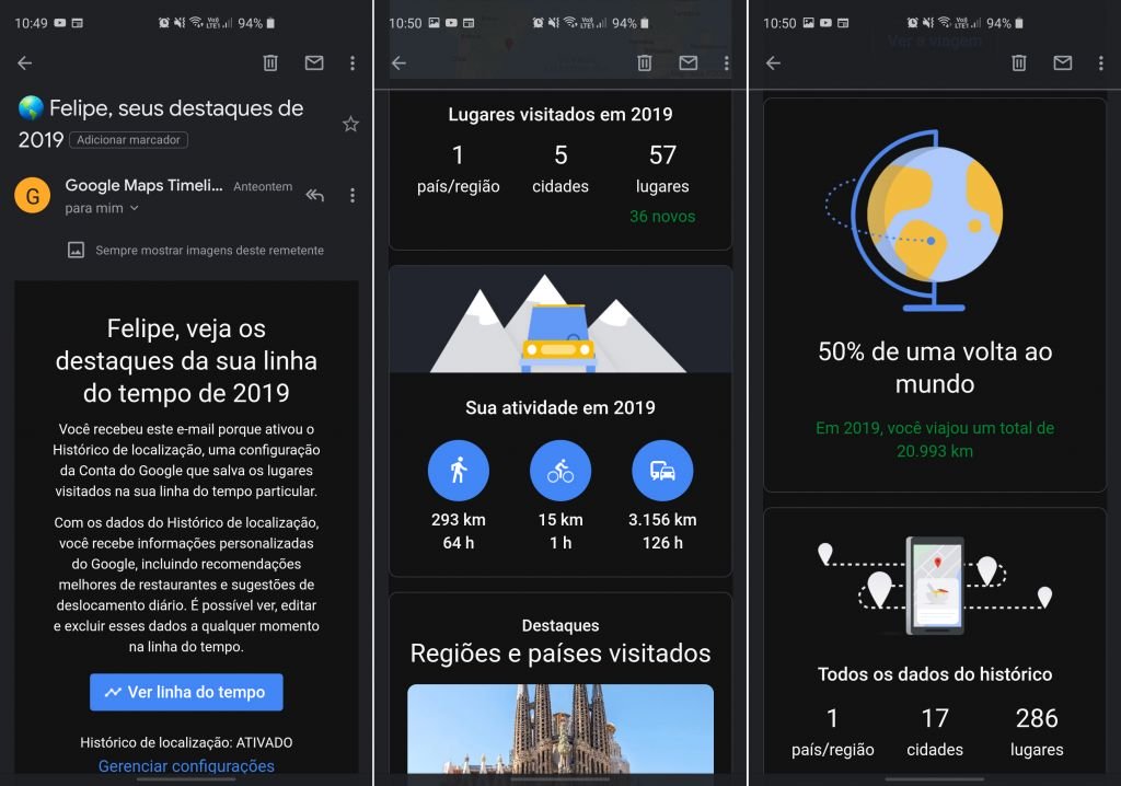 Google Maps Timeline 2019 mostra locais que você visitou; saiba como desativar - 2