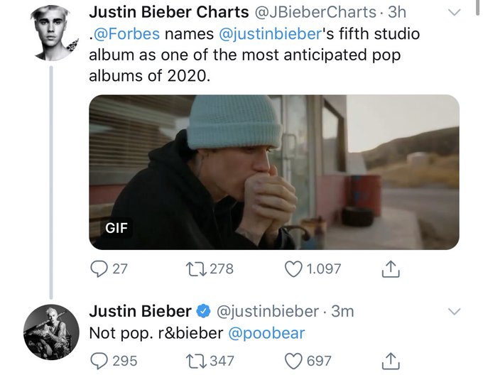 Justin Bieber afirma que seu novo álbum “não é pop” - 1