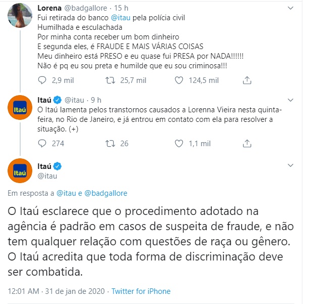 Mulher do DJ Rennan da Penha acusa Itaú de racismo; Banco se defende - 1