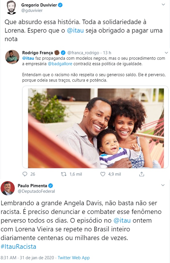 Mulher do DJ Rennan da Penha acusa Itaú de racismo; Banco se defende - 3