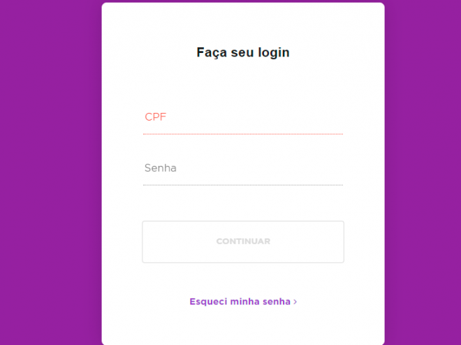 Bloqueando cartão Nubank