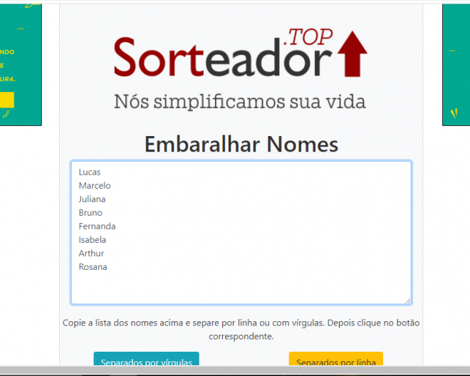 Sorteador é o site ideal para você fazer sorteios - 13