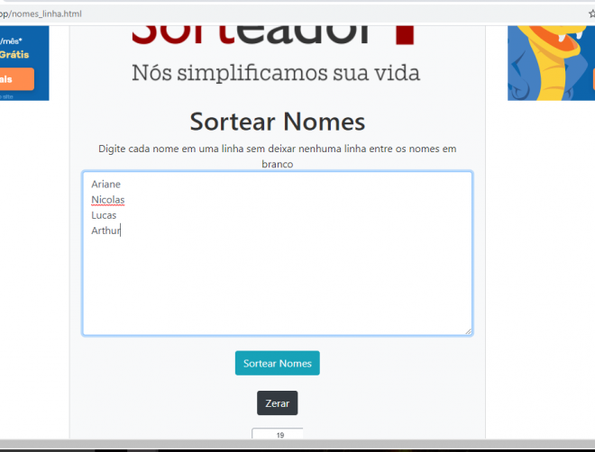 Sorteador é o site ideal para você fazer sorteios - 3