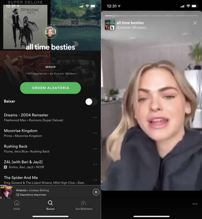 Spotify vai usar stories para promover as playlists dos famosos - 2