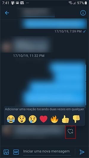 Twitter adiciona reações com emojis às mensagens diretas - 2