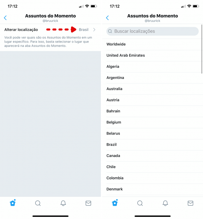 Twitter: como alterar a região dos trending topics no PC e celular - 5