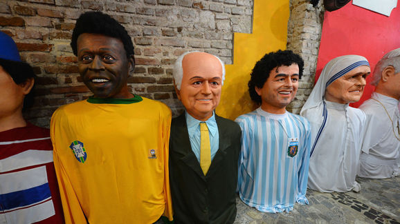 Pele,FIFA President Joseph S. Blatter,Diego Maradona,Mother Teresa