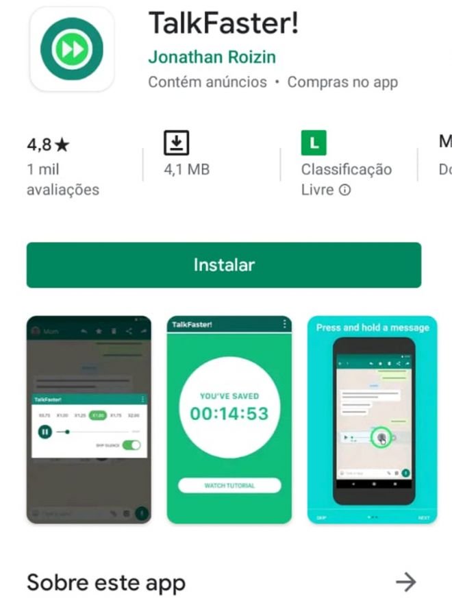 Como acelerar áudio no WhatsApp - 2