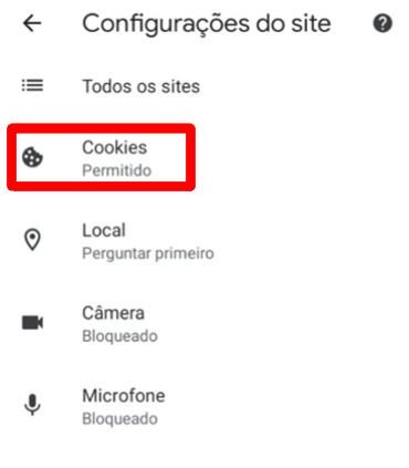 Como ativar ou desativar cookies no celular Android e iOS - 5