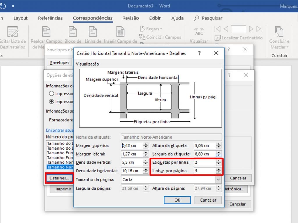 Como fazer etiqueta adesiva escolar no Word - 5