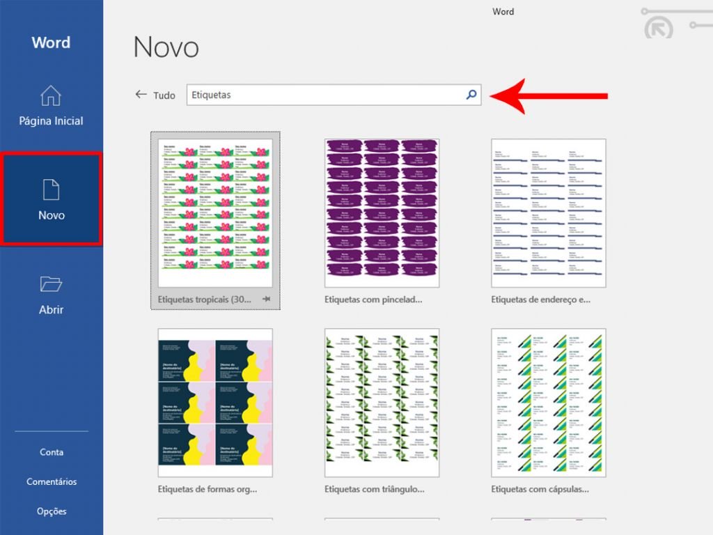 Como fazer etiqueta adesiva escolar no Word - 8