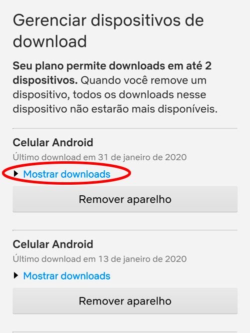 Como gerenciar os celulares que podem fazer download de séries do Netflix - 5