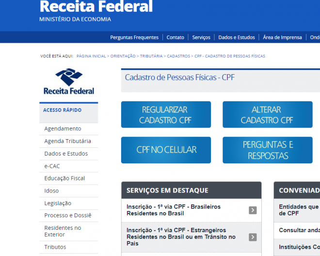 Como regularizar o CPF pela internet - 3