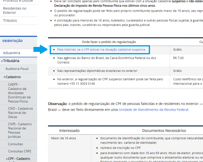 Como regularizar o CPF pela internet - 4