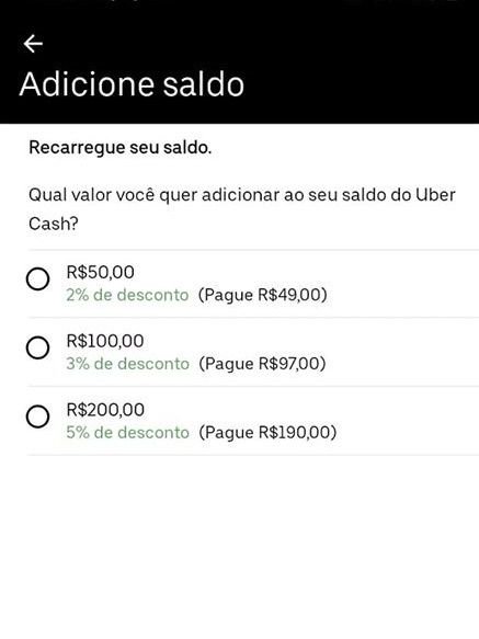 Como usar o Uber Cash e colocar dinheiro no app - 3