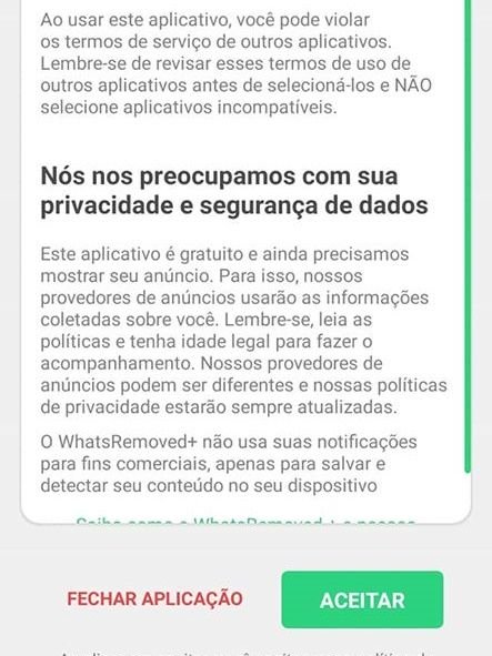 Como ver mensagens apagadas do Whatsapp com o WhatsRemoved+ - 2