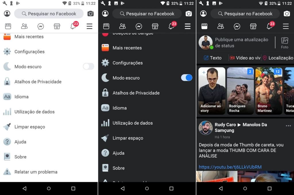 Facebook Lite para Android recebe modo escuro antes do app principal - 2