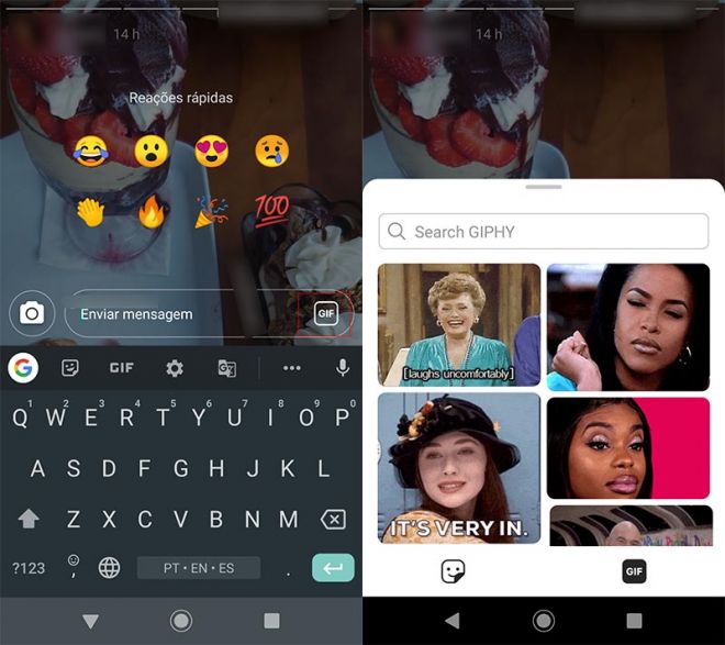 Instagram agora permite responder Stories com GIFs - 2