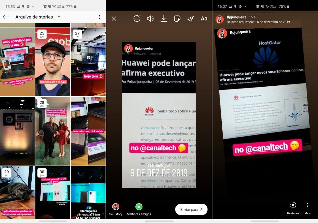 Instagram: como recuperar Stories antigos e republicar para seus seguidores - 3