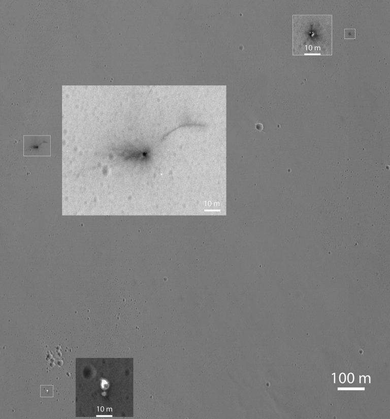 Novas fotos mostram o local onde a sonda Schiaparelli caiu em Marte em 2016 - 2
