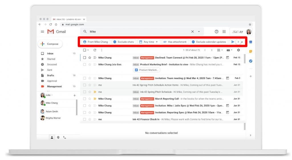 Novos filtros do Gmail facilitarão busca por mensagens e anexos - 2