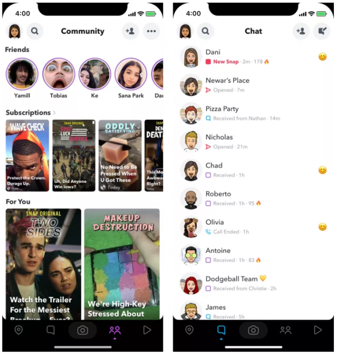 Snapchat testa novos recursos e design inédito; confira! - 3